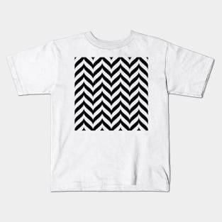 Black Chevrons Kids T-Shirt